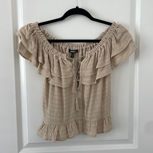 Express off the shoulder shirt